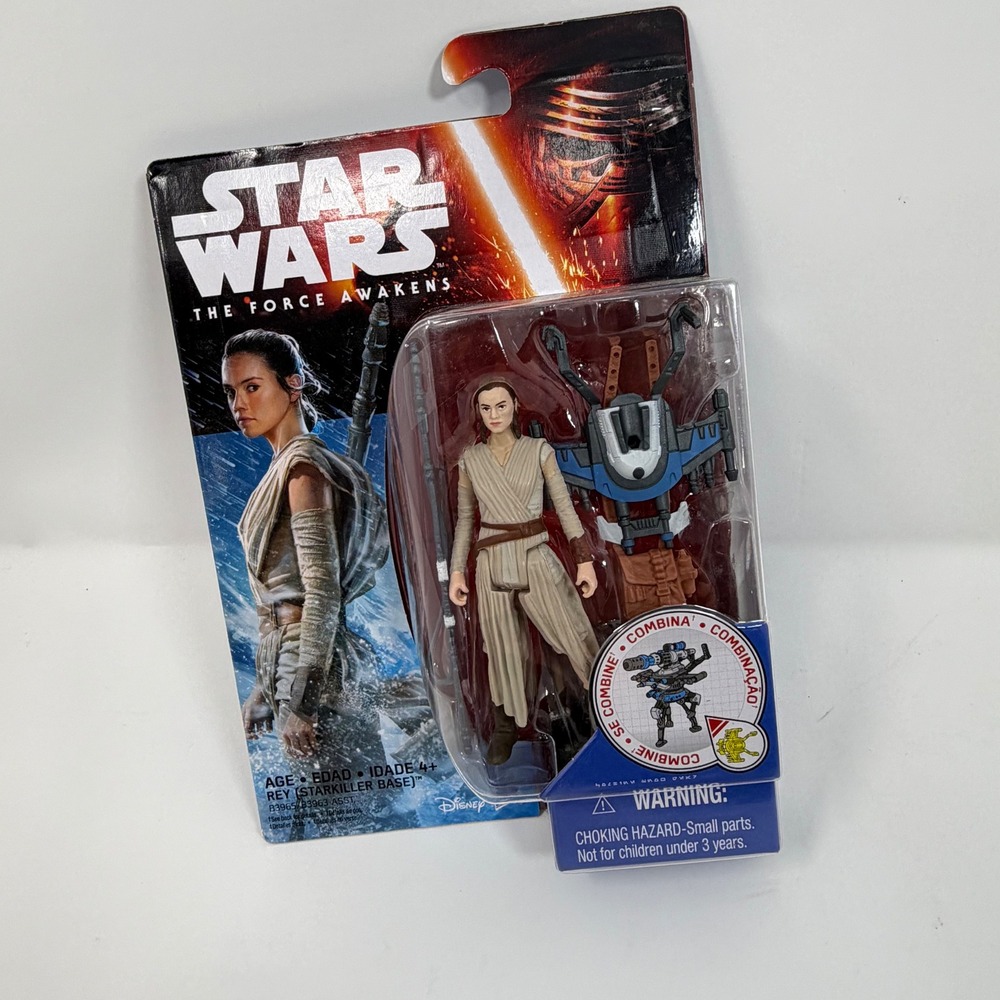Star Wars The Force Awakens Rey Figure with BB8 Droid 3.75 Inch Hasbro 2015